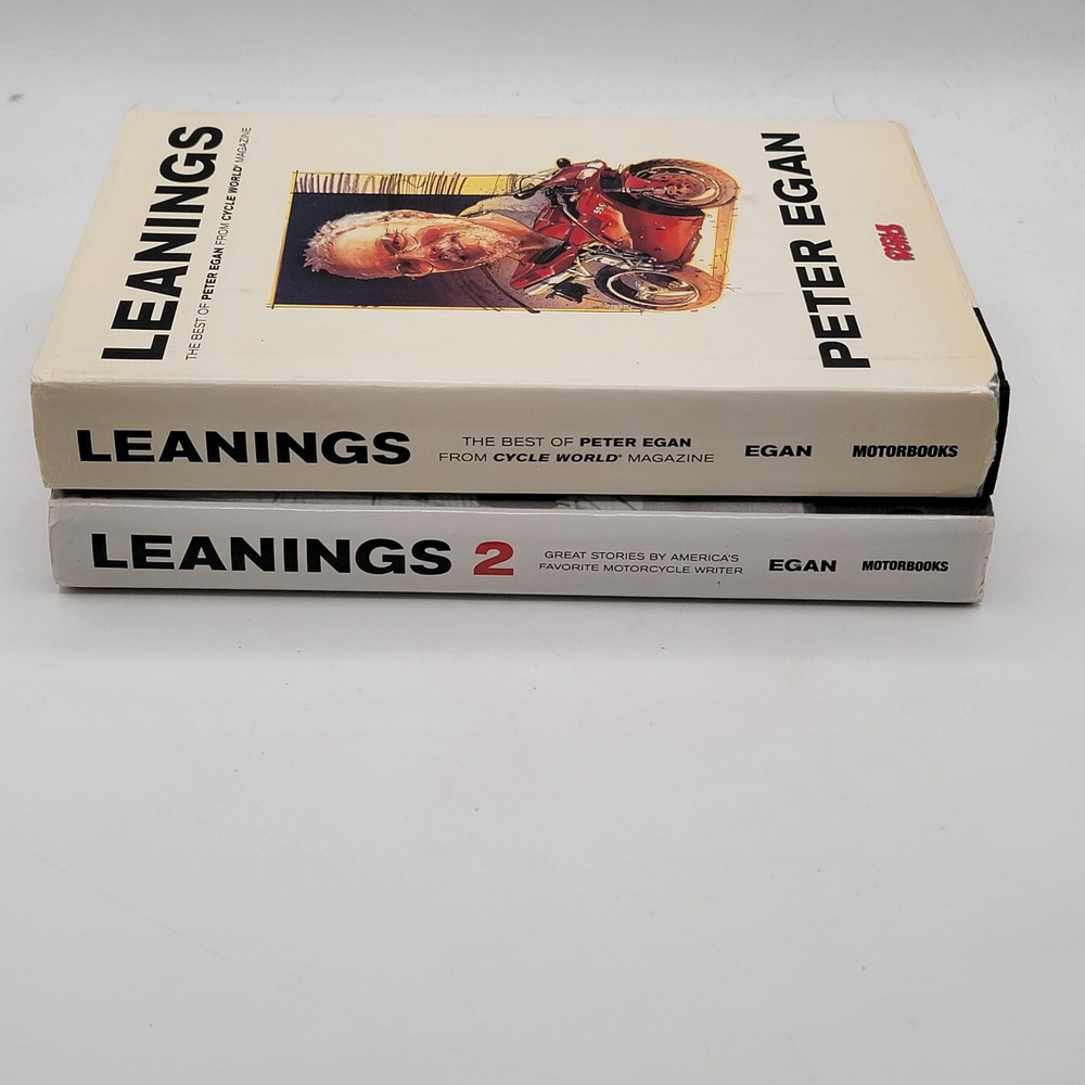 Peter Egan Leanings & Leanings 2 Hardcover Set Cycle World Stories Good